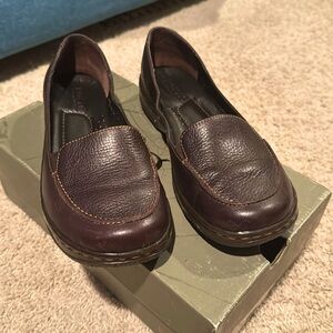 Born mahogany color Baron slip on size 8 1/2